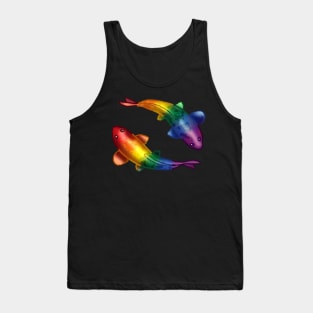 Rainbow Koi Fish Tank Top